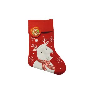 White Reindeer Stocking